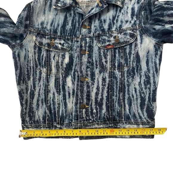 LEE Rider Acid Wash Denim Jacket Women's Size M? Made In Canada - 2 Pockets - Picture 10 of 13